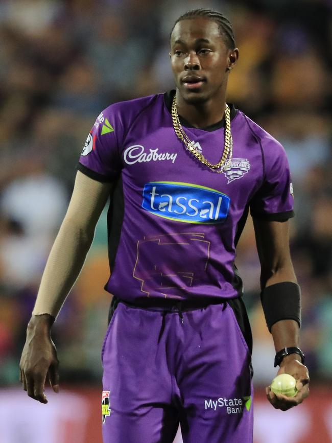 Jofra Archer has been in good form at Blundstone Arena.