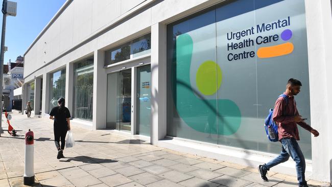 The Urgent Mental Health Care Centre on Grenfell Street, Adelaide. Picture: Keryn Stevens