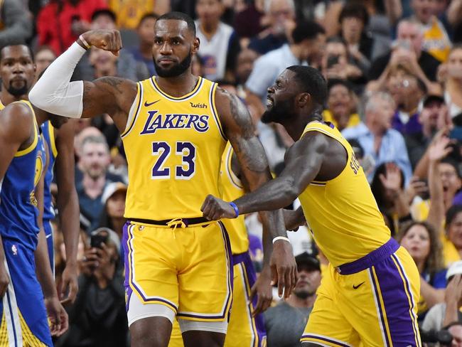 Lance Stephenson lined up alongside LeBron James for the Lakers in 2018. Picture: Ethan Miller/Getty Images/AFP