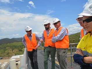 NEW INDUSTRY: Mercurius CEO Karl Seck visited Gladstone's Northern Oil in February when he visited the region to promote Mercurius' plans to build a biorefinery pilot project. He is pictured with Northern Oil's Ben Tabulo and Troy Collings.