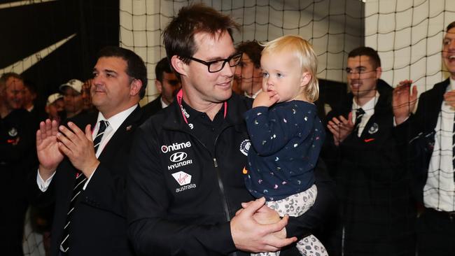 Carlton’s caretaker coach David Teague wants to stay on at the Blues, even if he misses out on the head coaching job. Picture: Getty Images