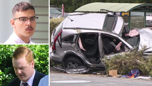 Fabian Pandzic, 21, and Joshua Ryan, 26, were street racing when they caused a crash that flipped an elderly man's car at West Gosford in December 2022.