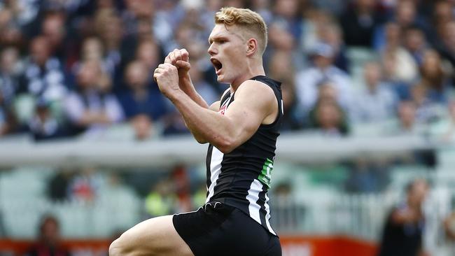 Adam Treloar has been one of Collingwood’s best players so far this season. Picture: Colleen Petch