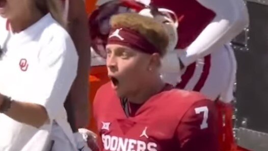 Spencer Rattler couldn't believe it. Photo: Twitter