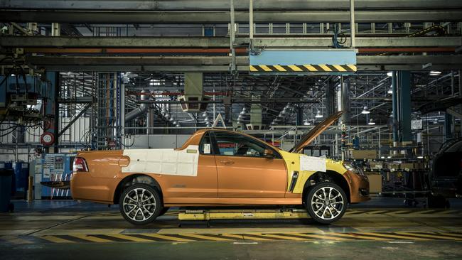 The last Holden Commodore ute made in Australia, 20 October 2017. Picture: Supplied.