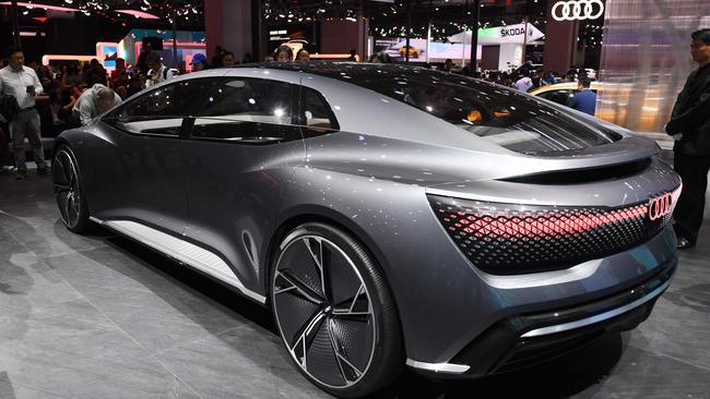 An Audi Aicon concept car at the Shanghai Auto Show in April 2019. Picture: AFP