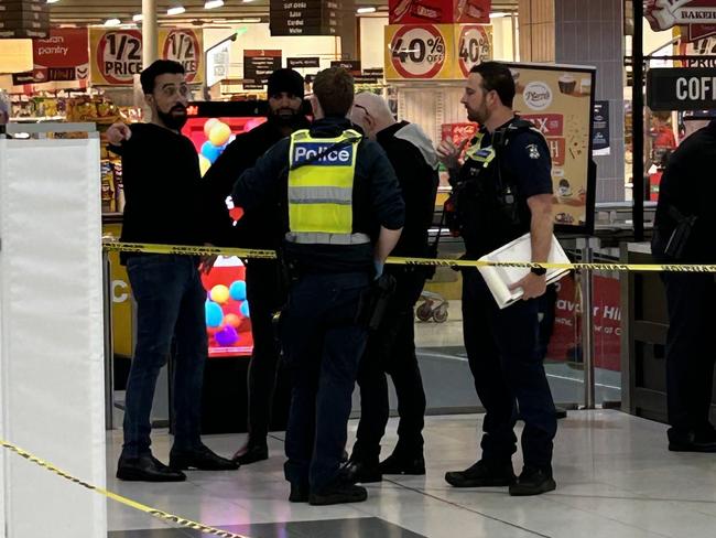Police at the scene. Picture: Supplied