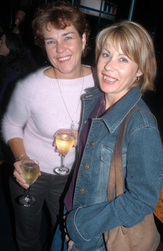 Julie Rolleston and Lisa Dove enjoy their night a Vibes nightclub in July 2004. Picture: Sharyn Rosewarne.