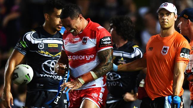 Tyson Frizell has been sidelined for up to six weeks after undergoing surgery for a ruptured testicle. Picture: Zak Simmonds