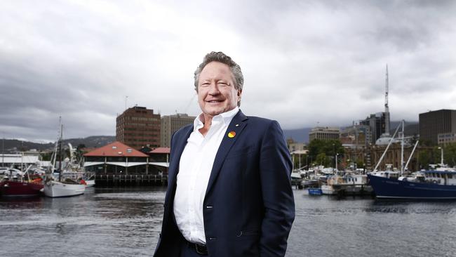 Iron ore billionaire Andrew Forrest. Picture: Zak Simmonds