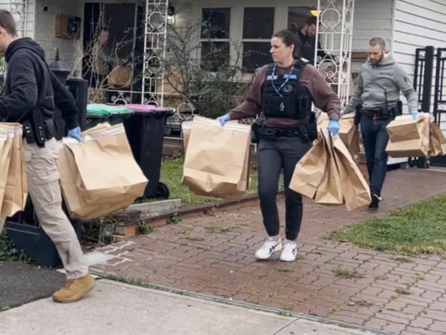 Police allegedly seized evidence from a Melbourne home.