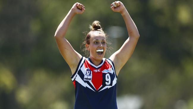 Ayssa Mifsud celebrates Darebin’s win.