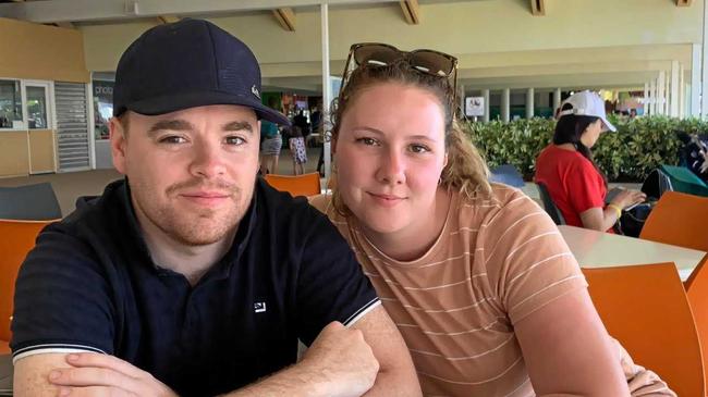 WINNERS: Becca Harley and husband Daniel Smith will fly to Thailand to celebrate their second honeymoon with their winnings from Gold Coast Airport's Mega Giveaway competition. Picture: Contributed