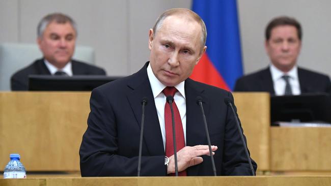 Russian President Vladimir Putin led the way in countering the West. Picture: AFP