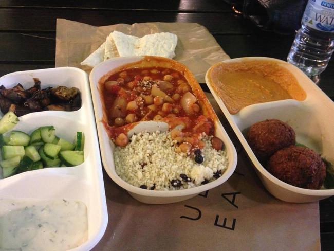 VeggieBar’s inaugural UberEats delivery scored three-and-a-half stars.