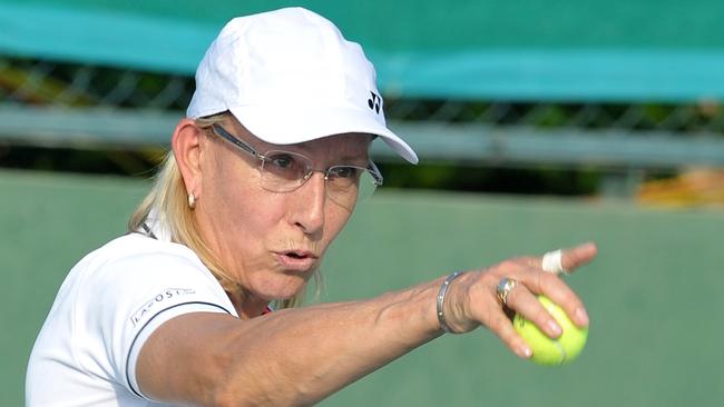 Even iconic gay tennis player Martina Navratilova has drawn ire from the LGBTQI community. Picture: AFP/Noah Seelam