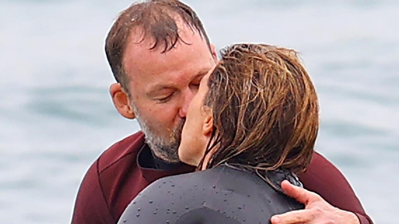 Dave Galafassi was seen kissing Claudia Karvan in Bondi. Picture: Backgrid