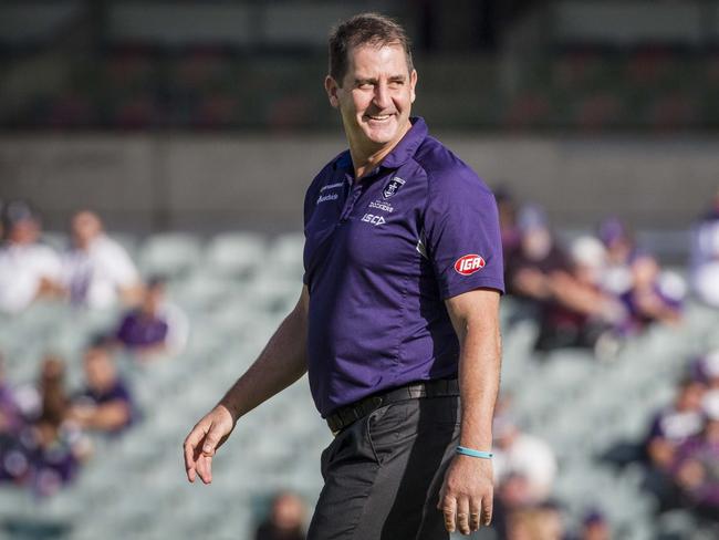 Ross Lyon has played a straight bat to questions about the sexual harassment scandal.