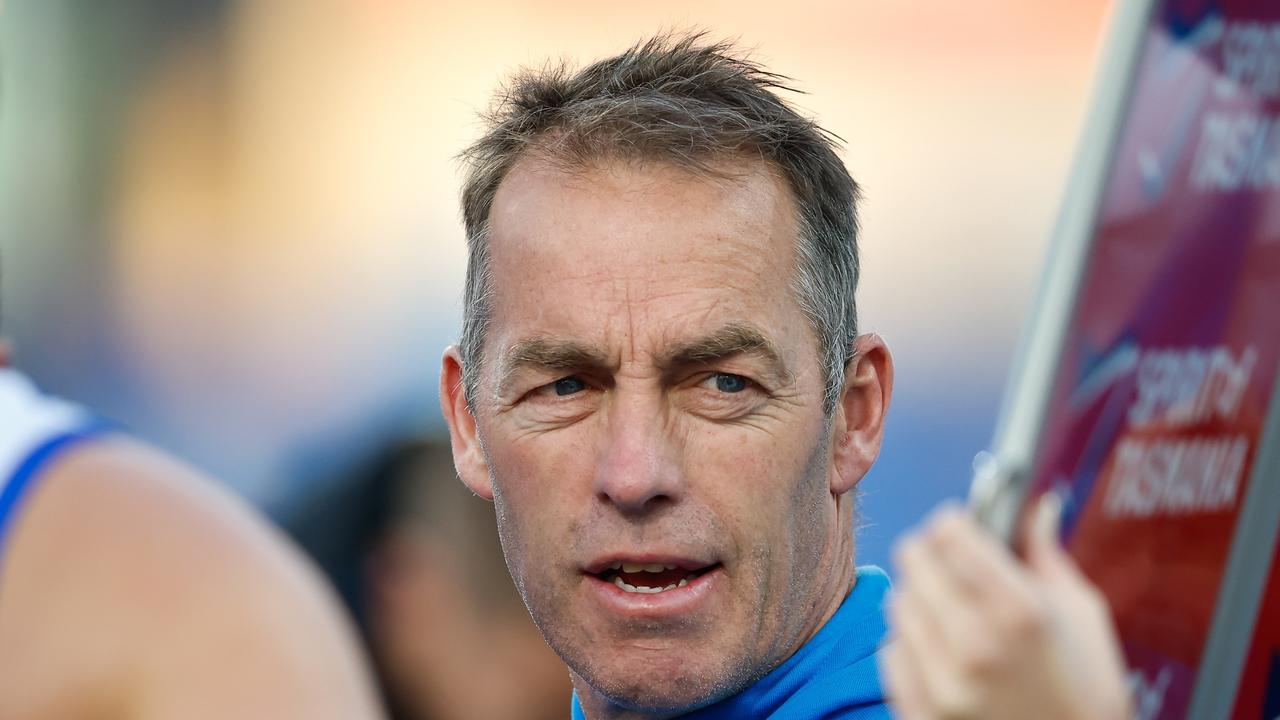 Luke Davies-Uniacke says he does not know when coach Alastair Clarkson will return. Picture: Dylan Burns / Getty Images