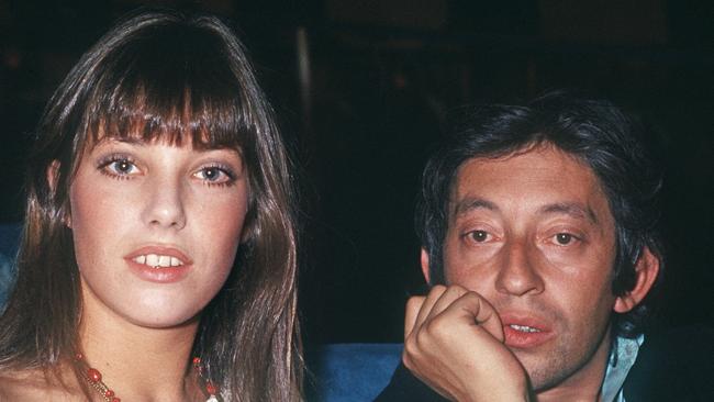 Jane Birkin and French singer Serge Gainsbourg became a sensation. Picture: AFP.