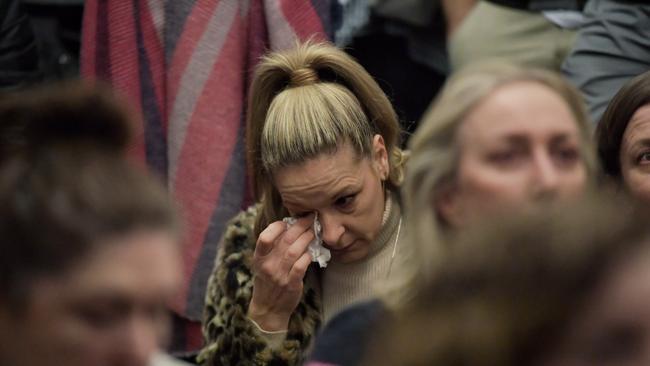 Tears were shed at a crisis meeting held by the Presentation College parents’ action group. Picture: Jason Edwards