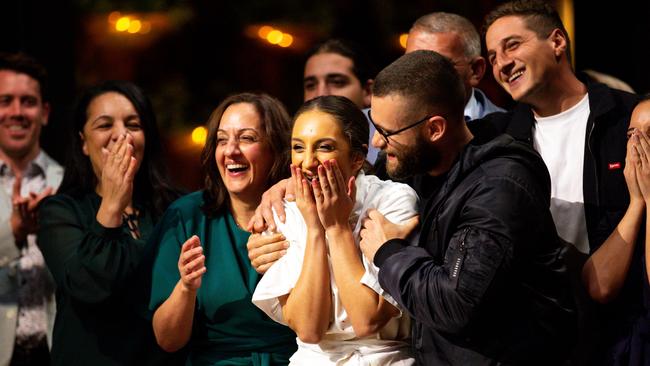 Larissa Takchi when she won MasterChef aged 22. Picture: Channel 10