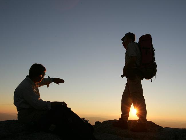 The views from the top of Mount Kosciuszko are spectacular. Picture: Michael Perini