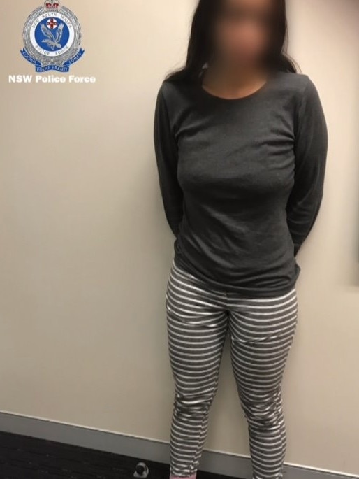 Police arrested Jennyfer Stephanie Garcia at a unit in Burwood. Picture: NSW Police