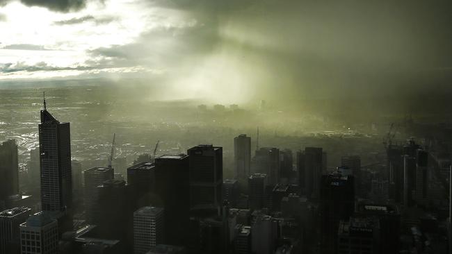 Melbourne should brace for more wild weather this morning. Picture: David Caird.