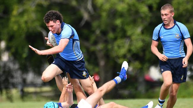 St Columban player Sebastian Booth TAS First XV rugby schoolboy match between CHAC and St Columban's Saturday April 29, 2023. Picture, John Gass