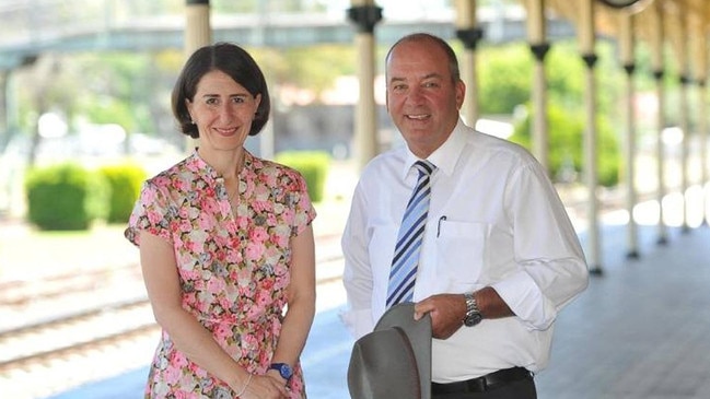 Gladys Berejiklian with disgraced MP Daryl Maguire.