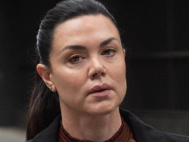 MELBOURNE AUSTRALIA - Newswire Photos OCTOBER 13TH 2023 : Australian performer Vanessa Amorosi arrives at the Supreme Court, to continue giving evidence against her mother for ownership of two properties bought at the height of her success. PICTURE : NCA Newswire / Nicki Connolly