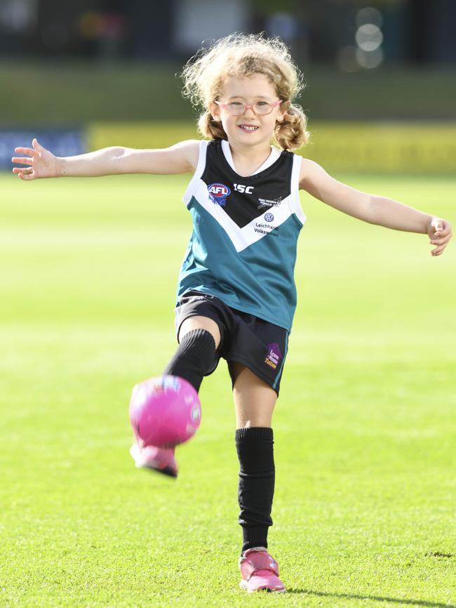 Phoebe Brandon is ready to give Aussie rules a go. Picture: Darren Leigh Roberts