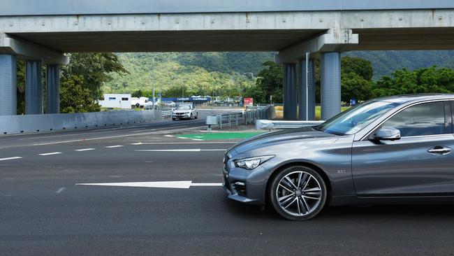 The incessant thumping noise created by vehicles driving over the Smithfield bypass have been driving local residents crazy. Picture: Brendan Radke