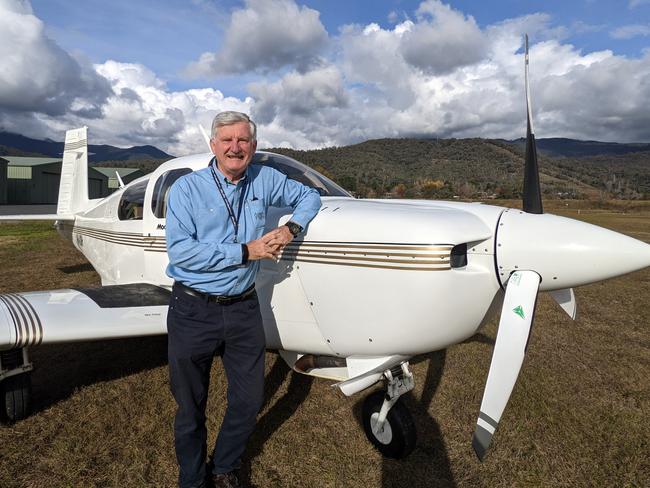 FOR THE WEEKLY TIMES HEART VOLUNTEER AWARDS 2021: Mt Beauty's John Hillard volunteers with Angel Flight. Picture: Kirrily Carberry