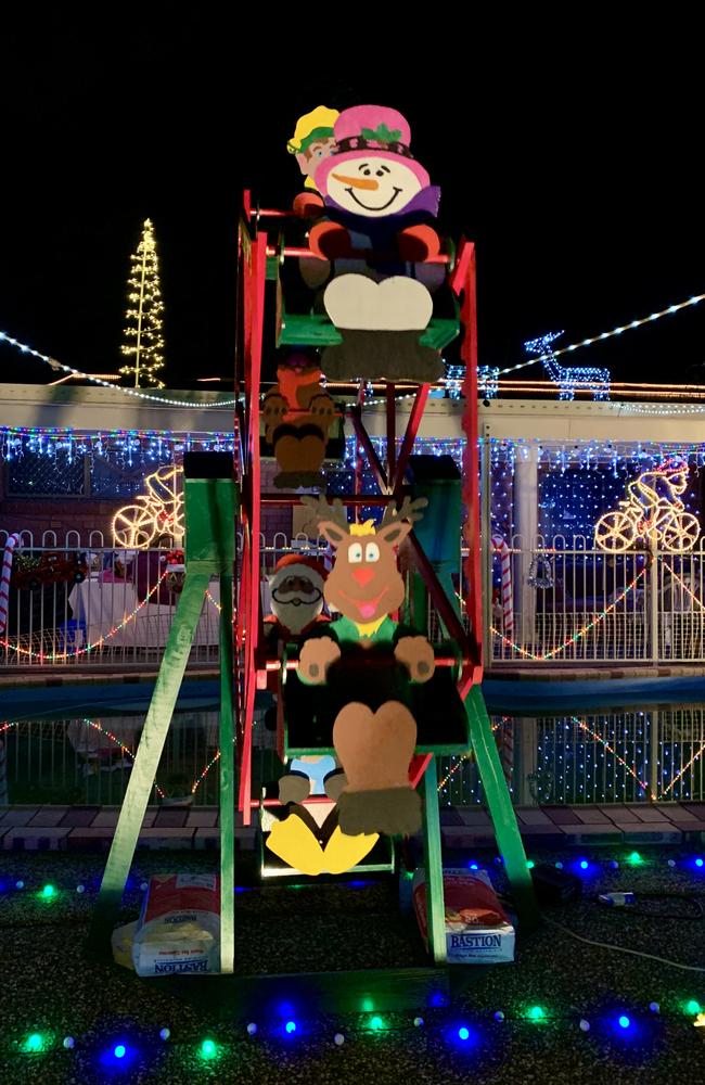 Christmas lights in Grosvenor Place in West Mackay. Picture: Rae Wilson