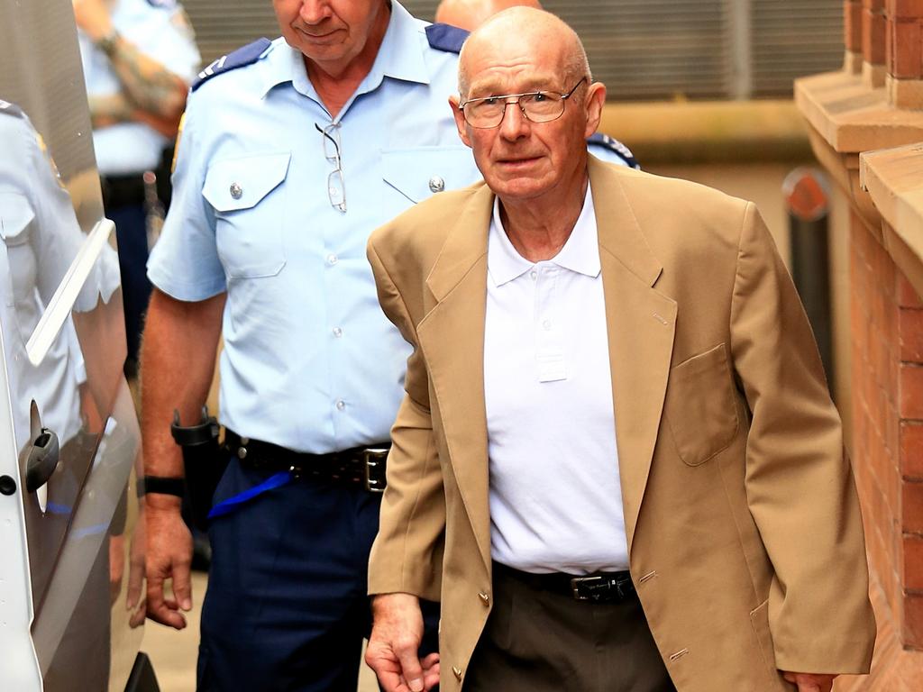 Corrupt cop and convicted murderer Roger Rogerson leaves the Supreme Court in Sydney. Picture: Adam Taylor