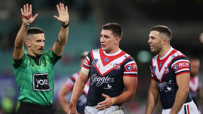 Victor Radley was sent to the sin bin twice during his side’s loss to Brisbane.