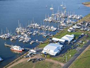 Aerial view Bundaberg Port Marina. Picture: Brian Cassidy