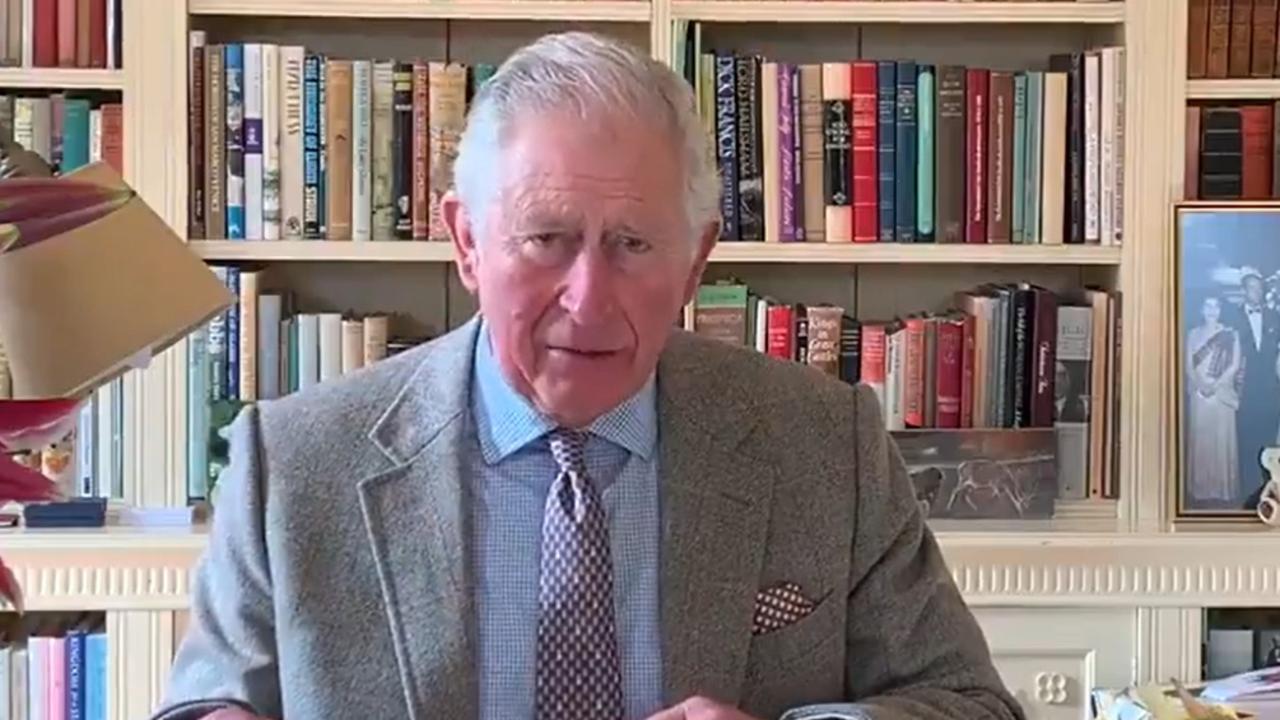 Charles shares a message on the coronavirus pandemic from Clarence House in 2020. Picture: Clarence House/Twitter