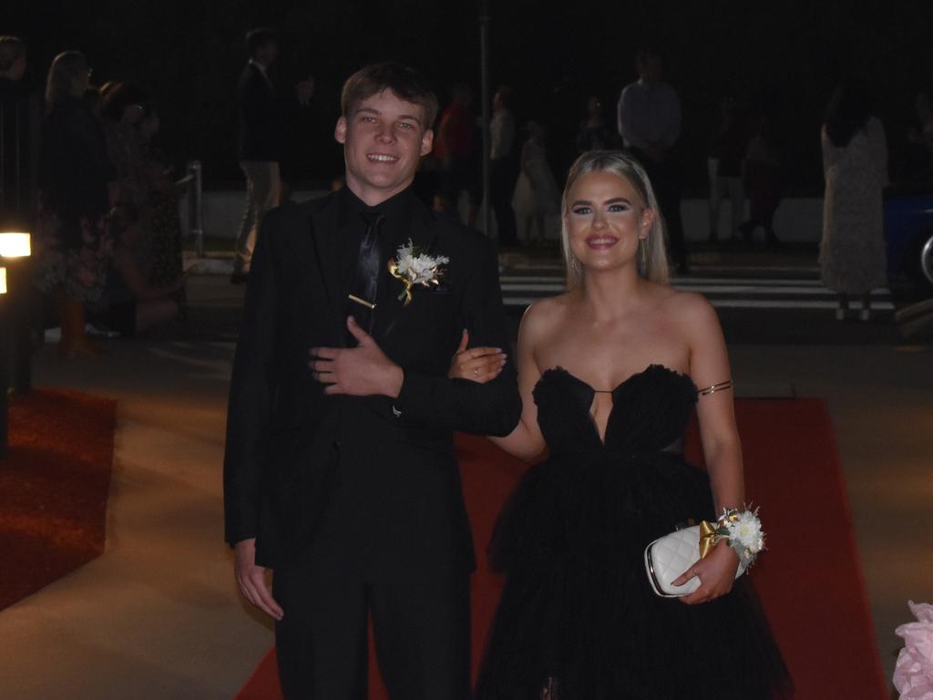 Alex Carrie and Harry Marshall at Assumption College Warwick formal