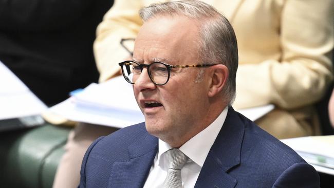 CANBERRA, AUSTRALIA, NewsWire Photos. MARCH 25, 2024: Prime Minister Anthony Albanese during Question Time at Parliament House in Canberra. Picture: NCA NewsWire / Martin Ollman