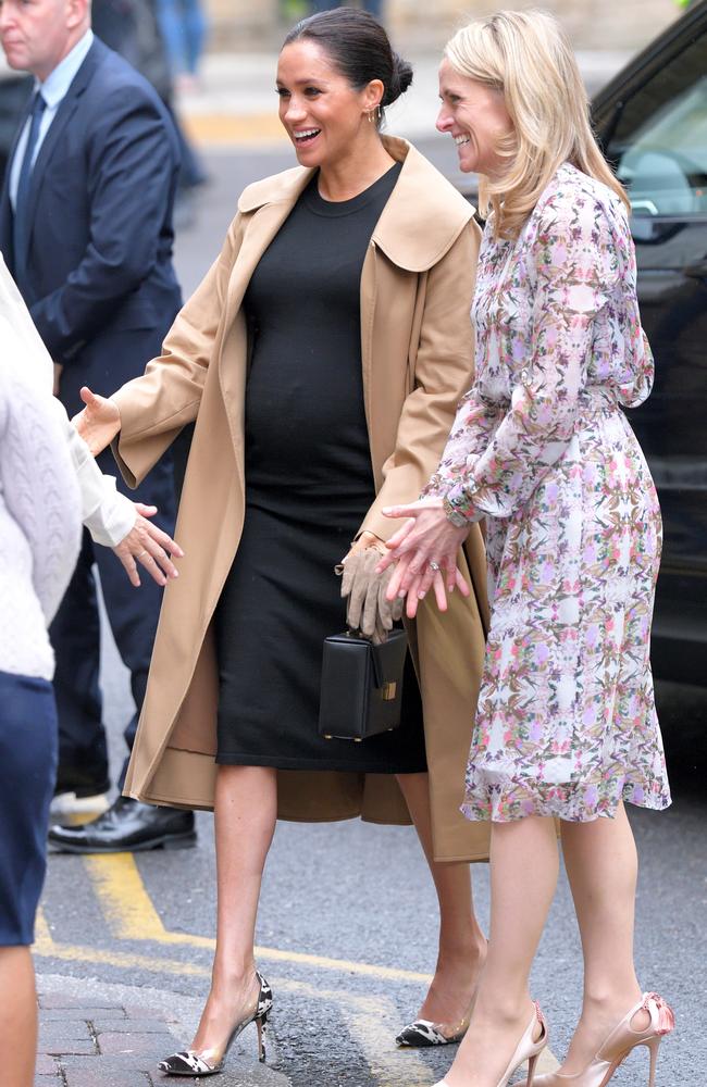 JANUARY 10, 2019 - Where: London, England. Wearing: Oscar de la Renta coat and Hatch dress. Picture: Karwai Tang/WireImage/Getty Images
