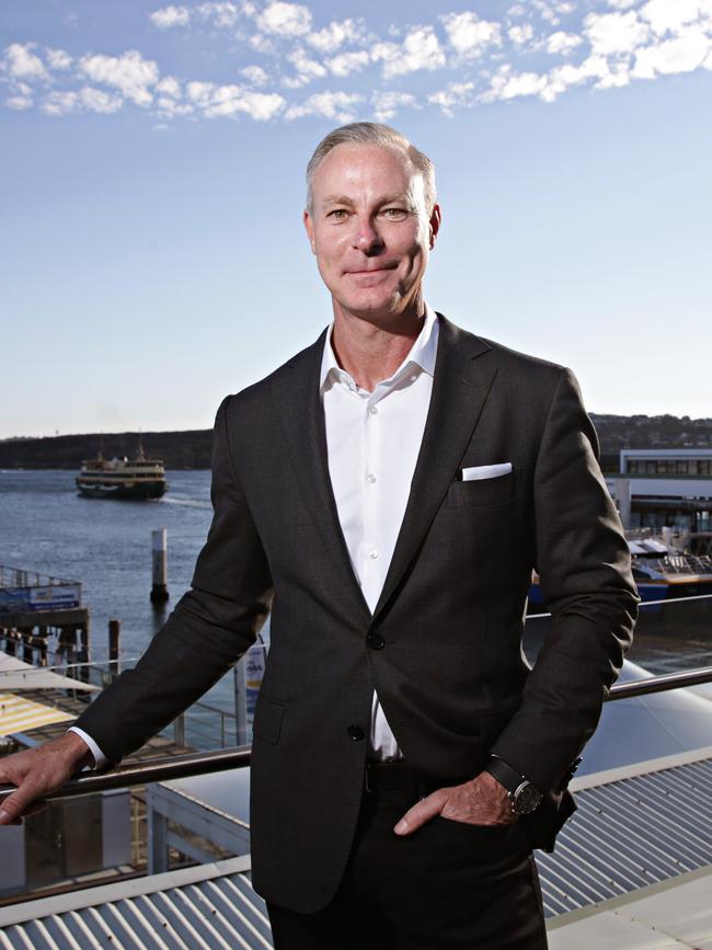 Rockpool Dining Group CEO Thomas Pash at Manly Wharf where he also launched Sake and El Camino Cantina in 2018. Picture: Adam Yip