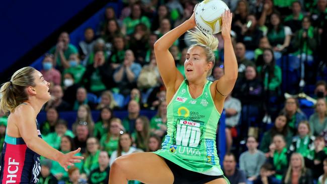 Jess Anstiss was able to limit the impact Liz Watson had in both the semi-final and grand final encounters. Picture: Getty Images