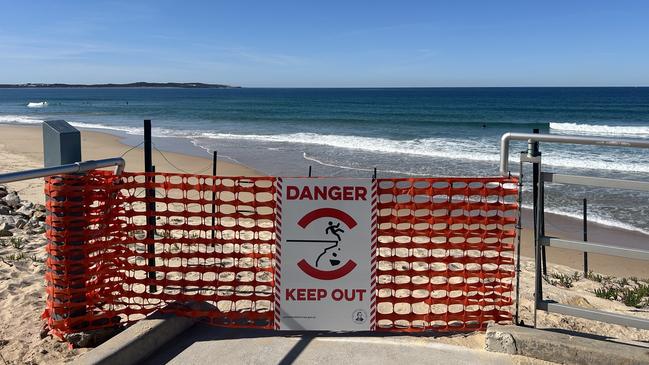 Cronulla is facing another round of foreshore repairs after two recent storms. Picture: Elizabeth Pike