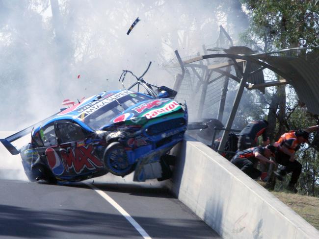 Chaz Mostert sends track officials running. Picture: Greg Simpson