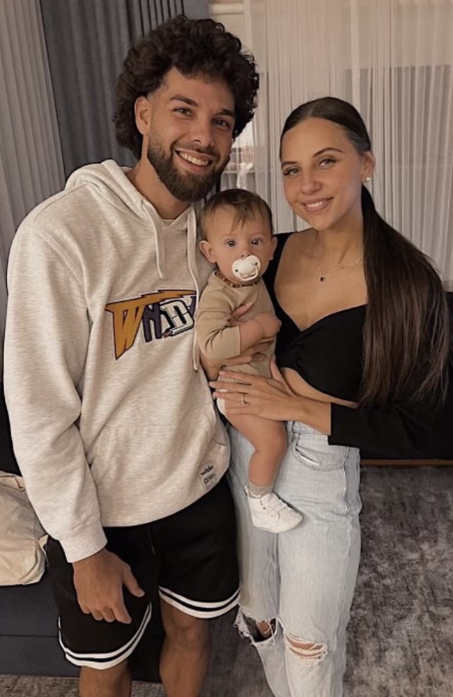 Darryl McDowell-White with his partner, Chelsea Anthony and son Zaiya.