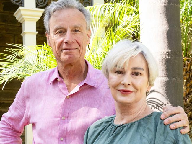 Patrick and Anne Moran at their North Adelaide home, which is now for sale. Friday, September 15, 2023. (The Advertiser/ Morgan Sette)