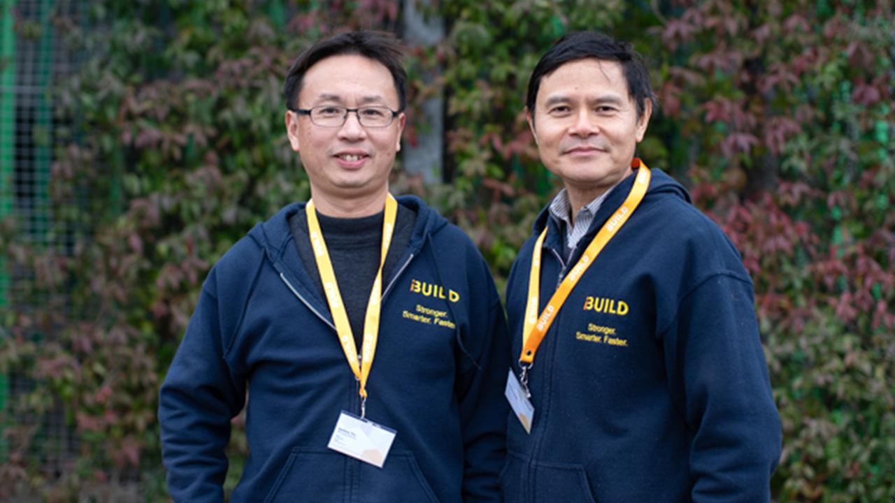 iBuild owners Jackson Yin and Michael Zeng. Picture: Supplied